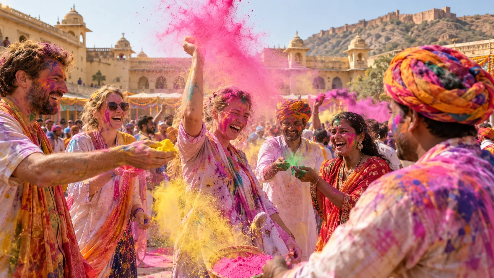 India · Holi Festival, immagine illustrativa