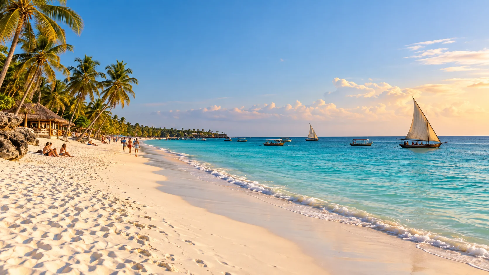 La spiaggia di Nungwi