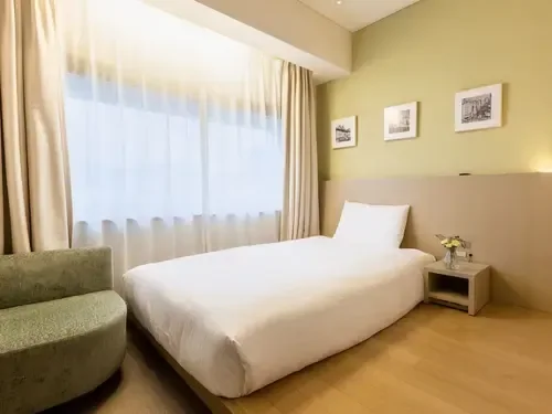 Una camera dell’Hotel Gracery Ginza