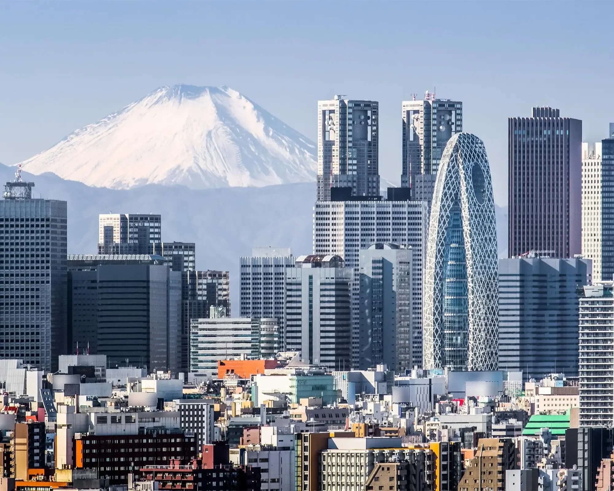 Tokyo e il Monte Fuji sullo sfondo