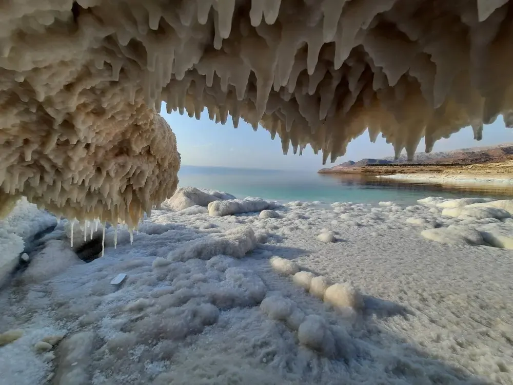 Formazioni di sale al Mar Morto
