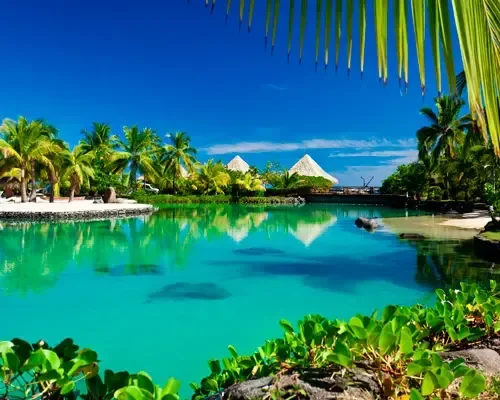 Laguna turchese delle Maldive