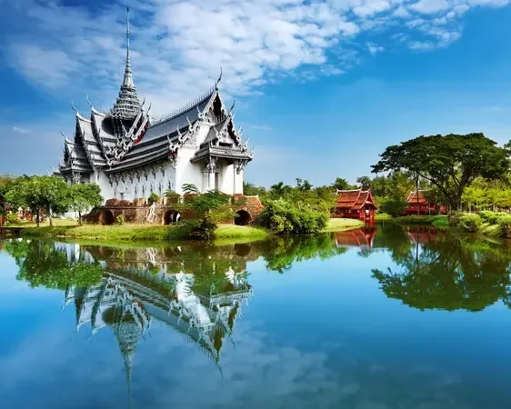 Padiglione e giardino thailandese